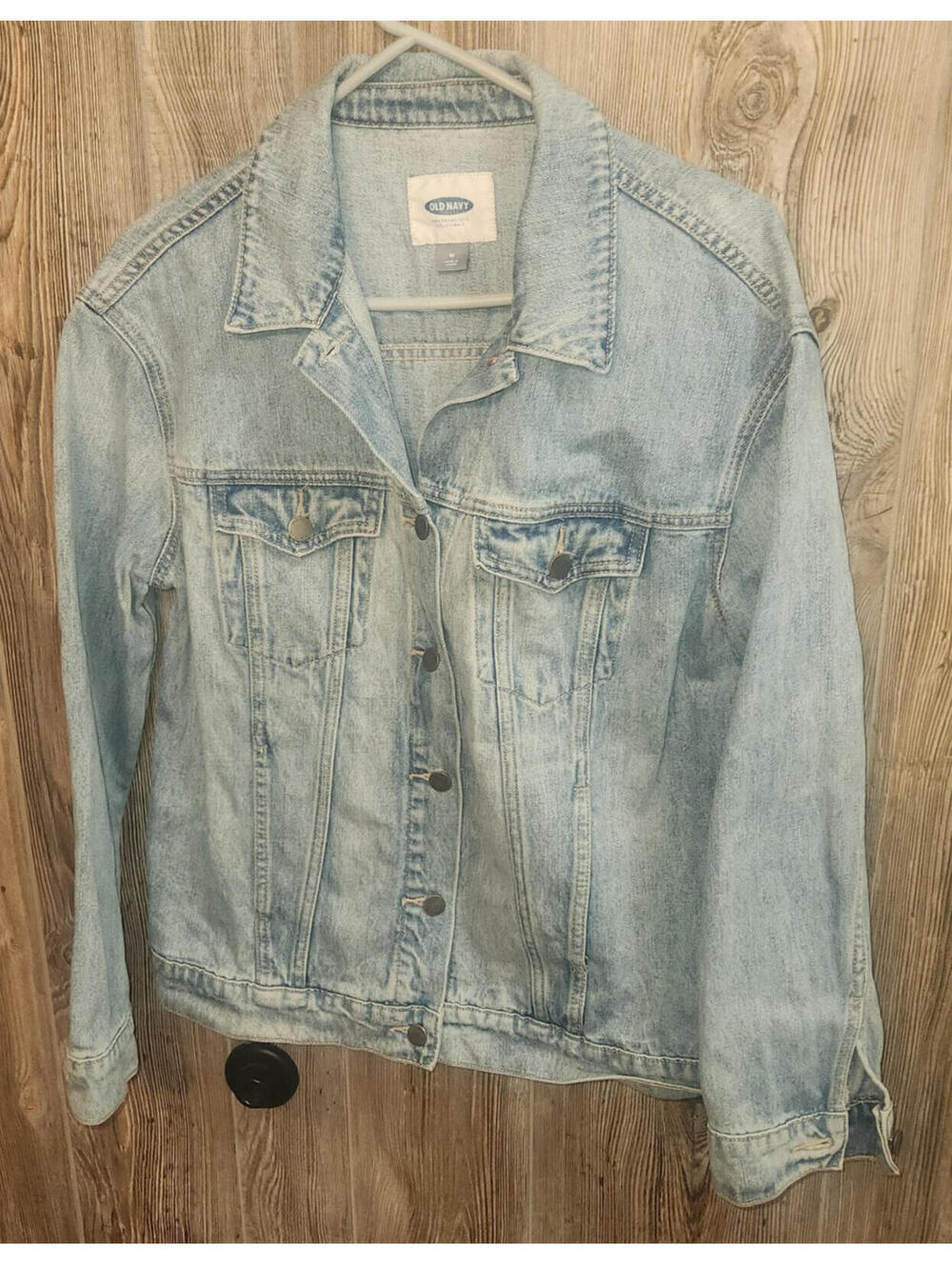 Old Navy Light Denim Jean Jacket Size Med Blue Trucker Festival Y2K Western
